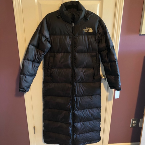 The North Face Nuptse Camo Long Jacket small - Picture 4 of 11